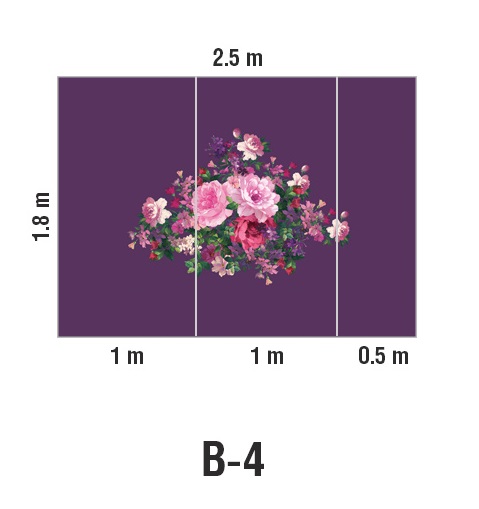 Панно Loymina Classic vol. II French bouquet V9 022 B4 1.8х2.5 м