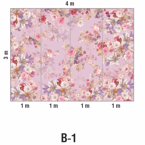 Панно Loymina Classic vol. II French bouquet V9 221 B1 3х4 м