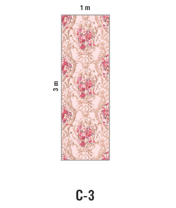 Панно Loymina Classic vol. II Medallion V10 002/1 C3 3х1 м