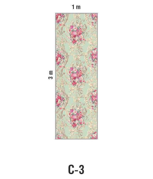 Панно Loymina Classic vol. II Medallion V10 005 C3 3х1 м