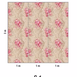 Панно Loymina Classic vol. II Medallion V10 008 C1 3х3 м