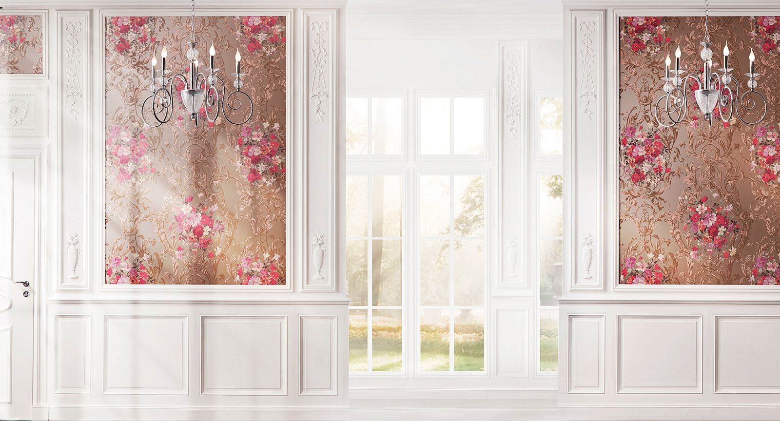 Панно Loymina Classic vol. II Medallion V10 010 C1 3х3 м фото в интерьере