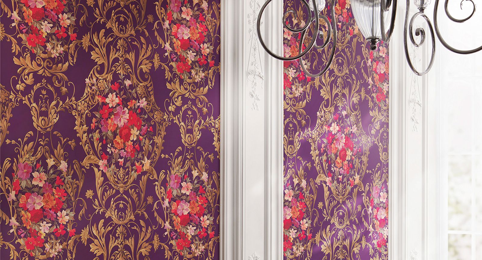 Панно Loymina Classic vol. II Medallion V10 022 C3 3х1 м фото в интерьере