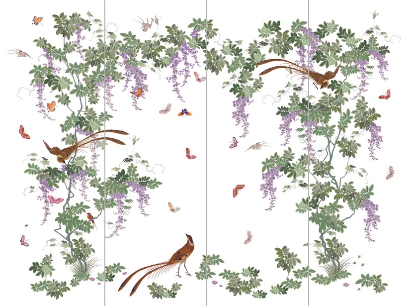 Панно Loymina Jetset Birds of Paradise Jet9 002 A2 3x4 м