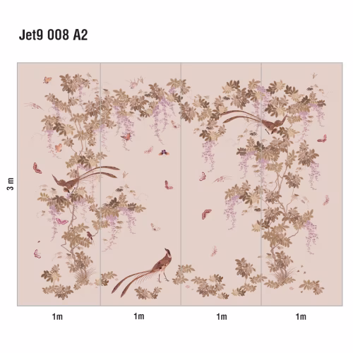 Панно Loymina Jetset Birds of Paradise Jet9 008 A2 3x4 м