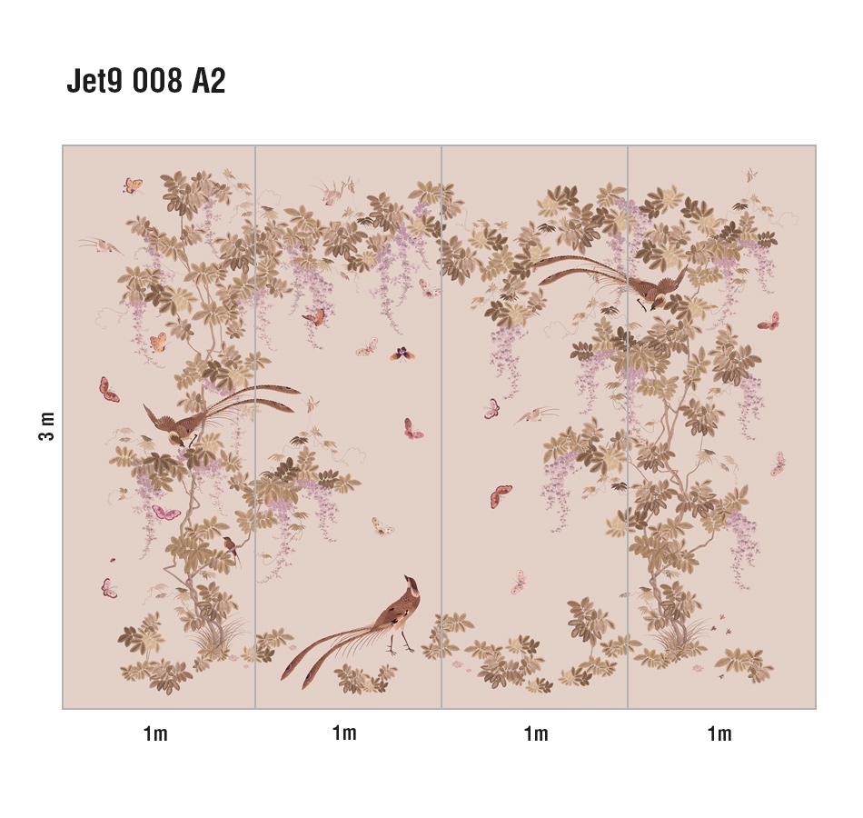 Панно Loymina Jetset Birds of Paradise Jet9 008 A2 3x4 м