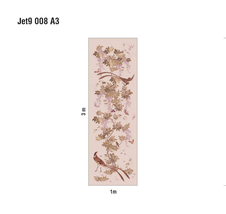 Панно Loymina Jetset Birds of Paradise Jet9 008 A3 3x1 м