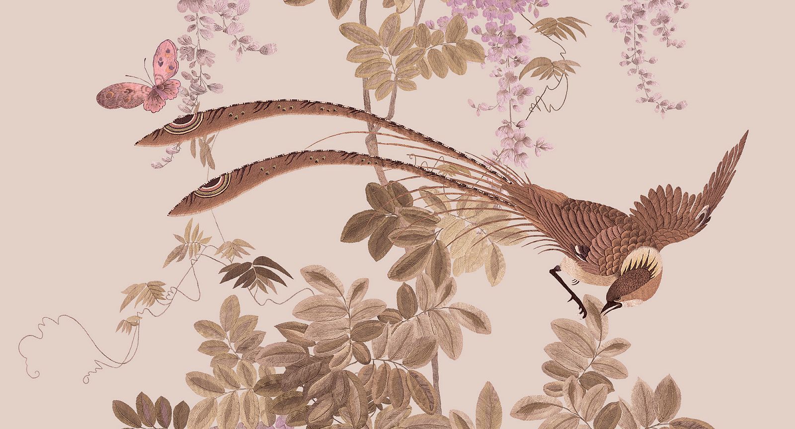 Панно Loymina Jetset Birds of Paradise Jet9 008 A3 3x1 м