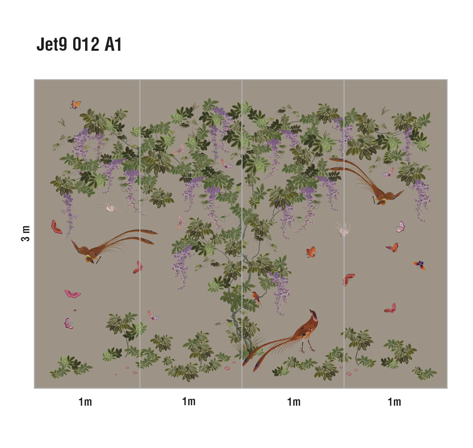 Панно Loymina Jetset Birds of Paradise Jet9 012 A1 3x4 м