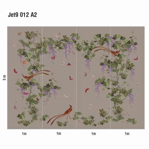 Панно Loymina Jetset Birds of Paradise Jet9 012 A2 3x4 м