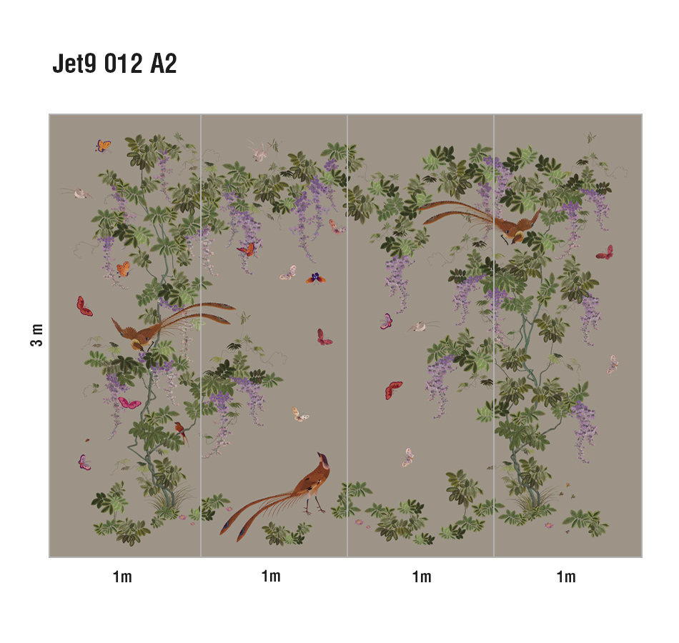 Панно Loymina Jetset Birds of Paradise Jet9 012 A2 3x4 м