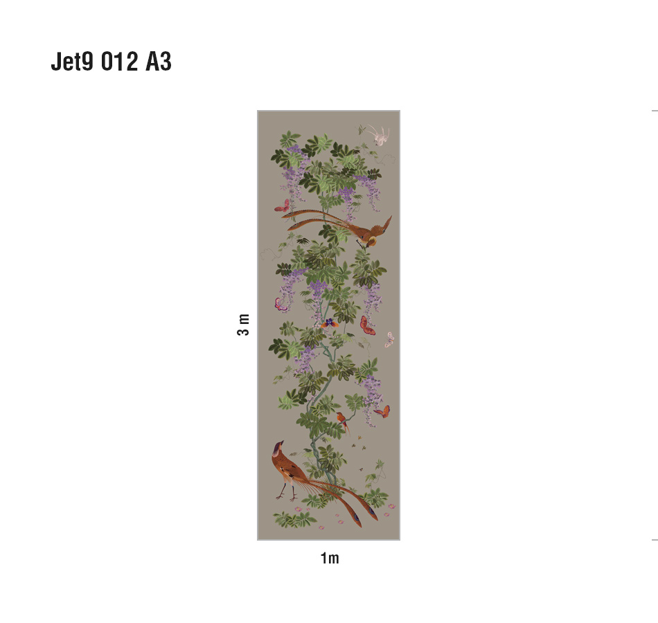 Панно Loymina Jetset Birds of Paradise Jet9 012 A3 3x1 м