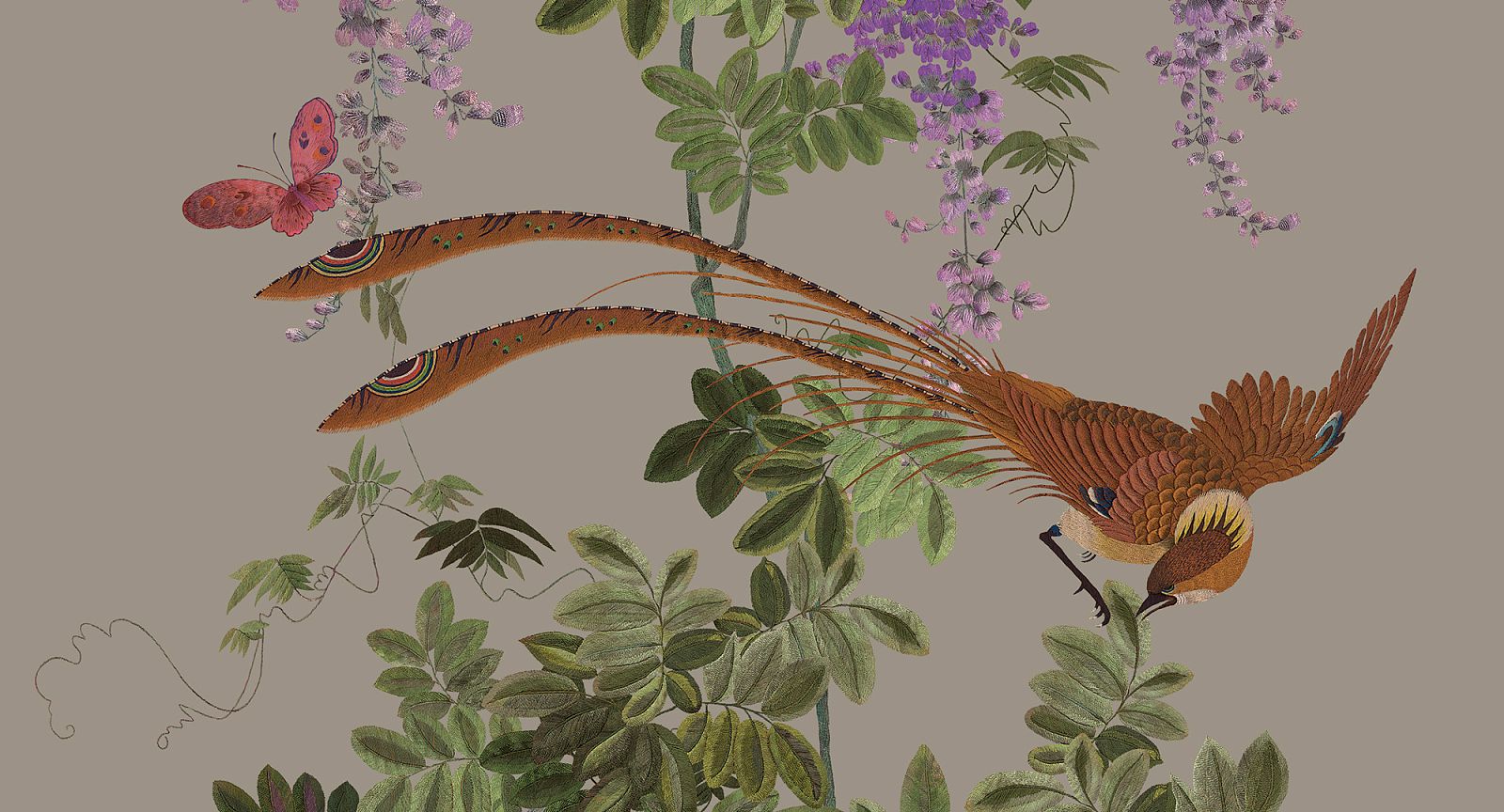 Панно Loymina Jetset Birds of Paradise Jet9 012 A3 3x1 м