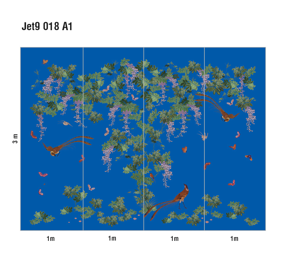 Панно Loymina Jetset Birds of Paradise Jet9 018 A1 3x4 м