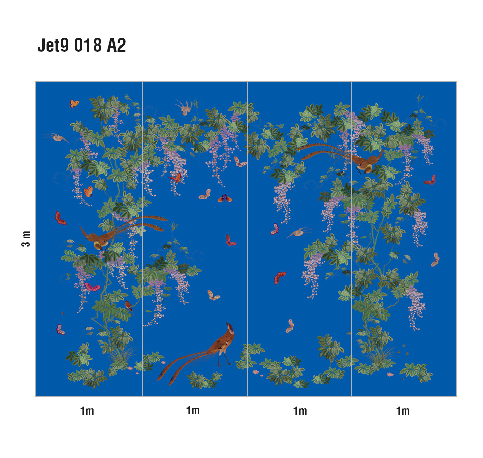 Панно Loymina Jetset Birds of Paradise Jet9 018 A2 3x4 м