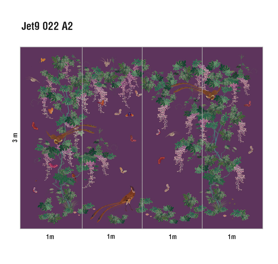 Панно Loymina Jetset Birds of Paradise Jet9 022 A2 3x4 м