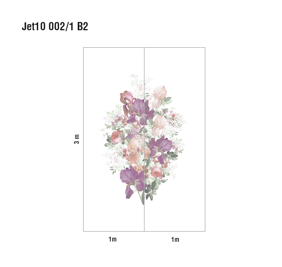 Панно Loymina Jetset Fleur de Lis Jet10 002/1 B2 3x2 м