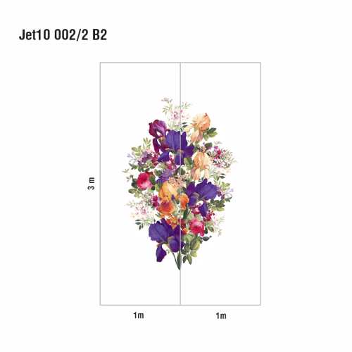 Панно Loymina Jetset Fleur de Lis Jet10 002/2 B2 3x2 м