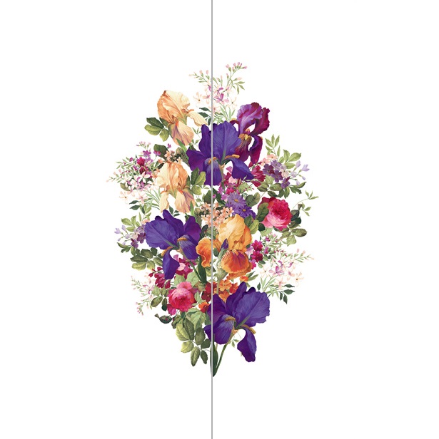 Панно Loymina Jetset Fleur de Lis Jet10 002/2 B2 3x2 м