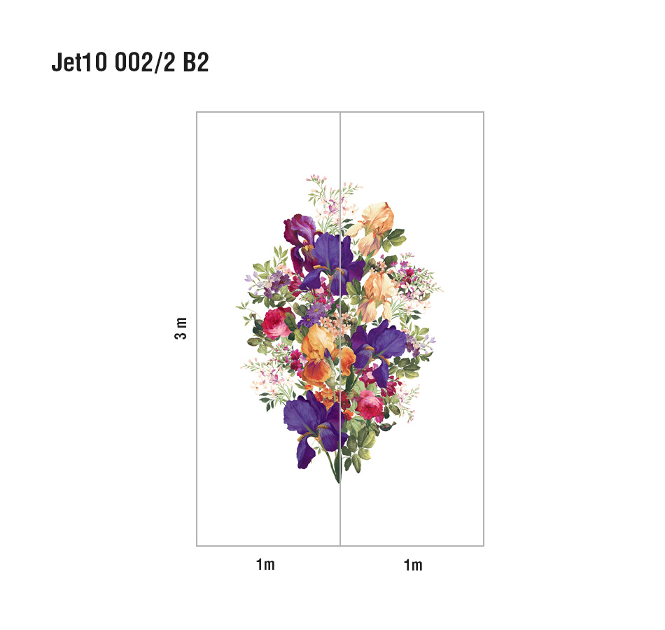 Панно Loymina Jetset Fleur de Lis Jet10 002/2 B2 3x2 м