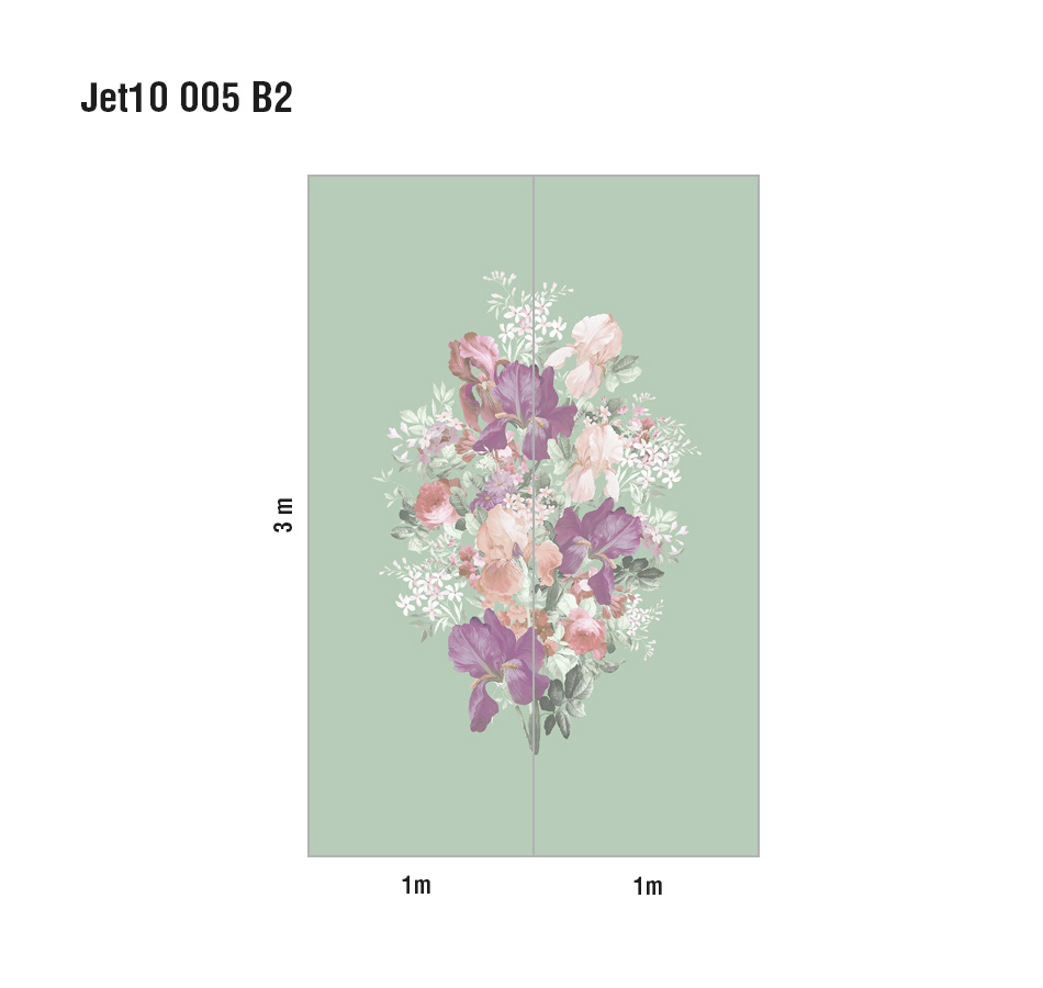 Панно Loymina Jetset Fleur de Lis Jet10 005 B2 3x2 м