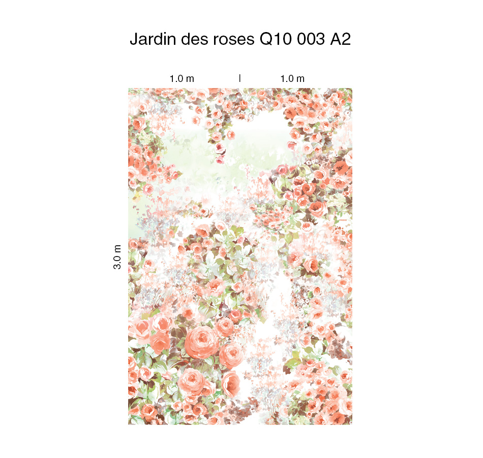 Панно Loymina Sialia Jardin des roses Q10 003 A2 3x2 м
