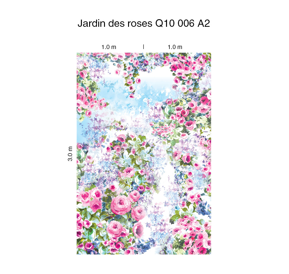 Панно Loymina Sialia Jardin des roses Q10 006 A2 3x2 м