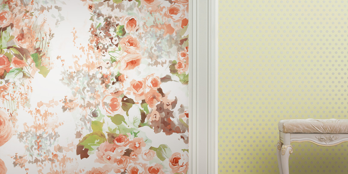 Панно Loymina Sialia Jardin des roses Q10 006/1 A1 3x4 м фото в интерьере