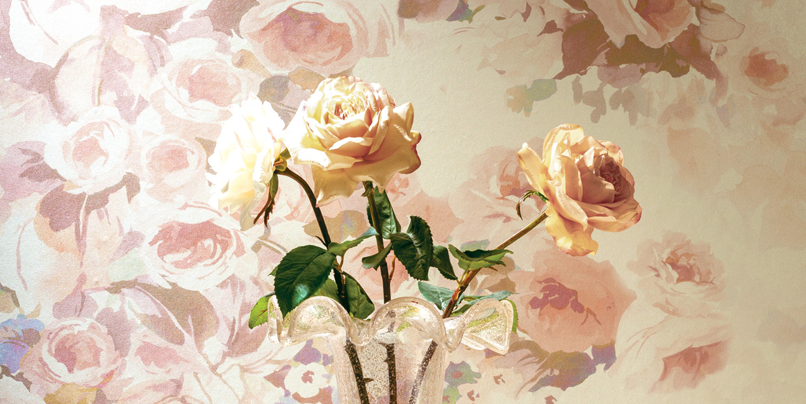 Панно Loymina Sialia Jardin des roses Q10 010 A2 3x2 м фото в интерьере