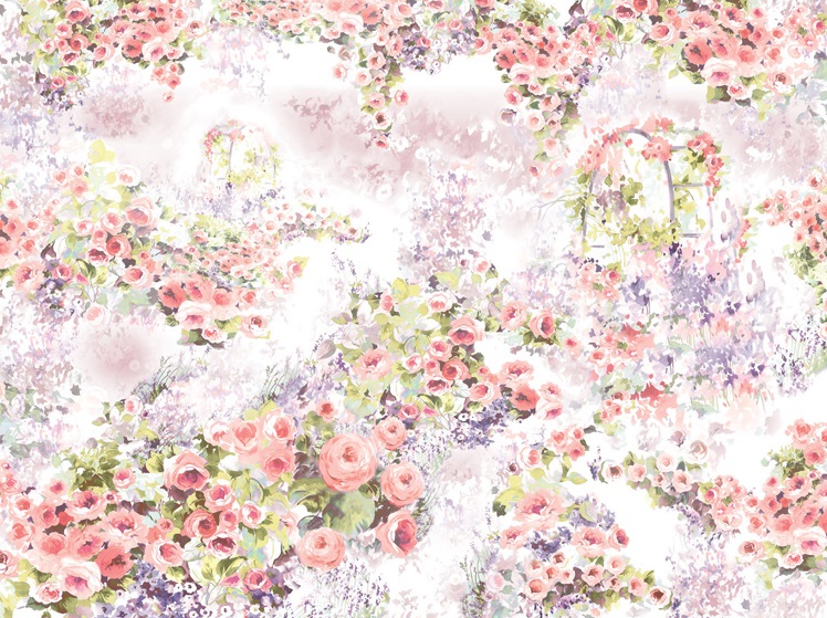 Панно Loymina Sialia Jardin des roses Q10 221 A1 3x4 м Панно Loymina Sialia Jardin des roses Q10 221 A1 3x4 м