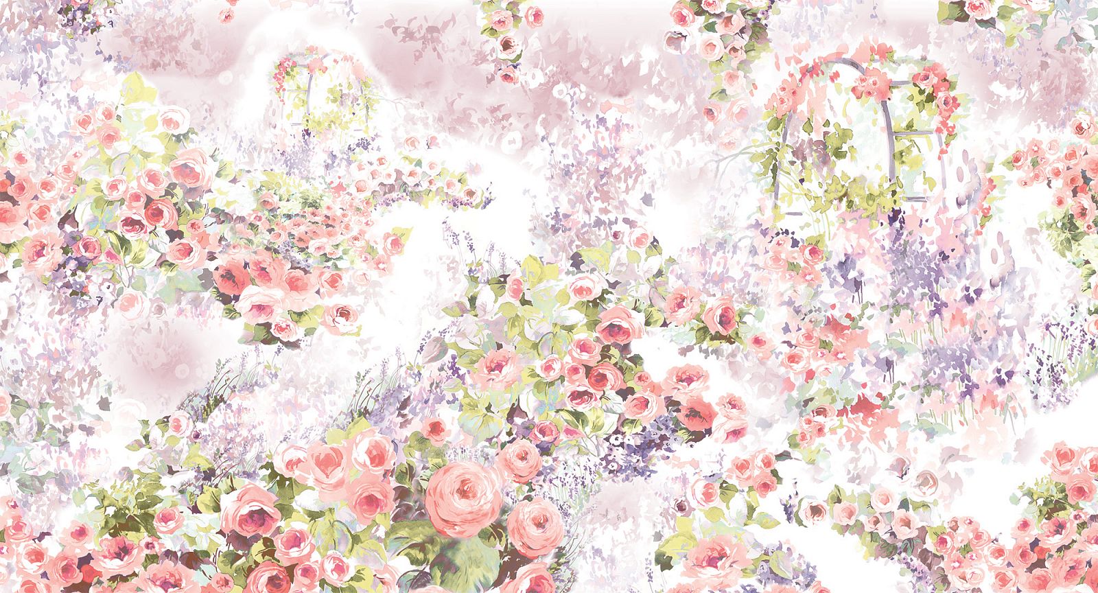 Панно Loymina Sialia Jardin des roses Q10 221 A1 3x4 м Панно Loymina Sialia Jardin des roses Q10 221 A1 3x4 м