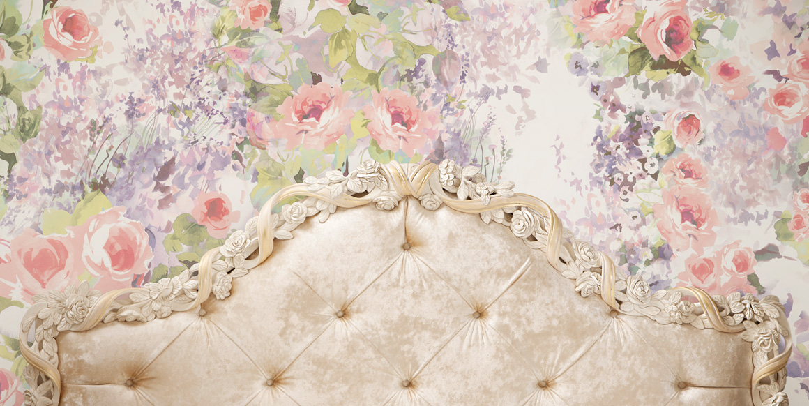 Панно Loymina Sialia Jardin des roses Q10 221 A2 3x2 м фото в интерьере