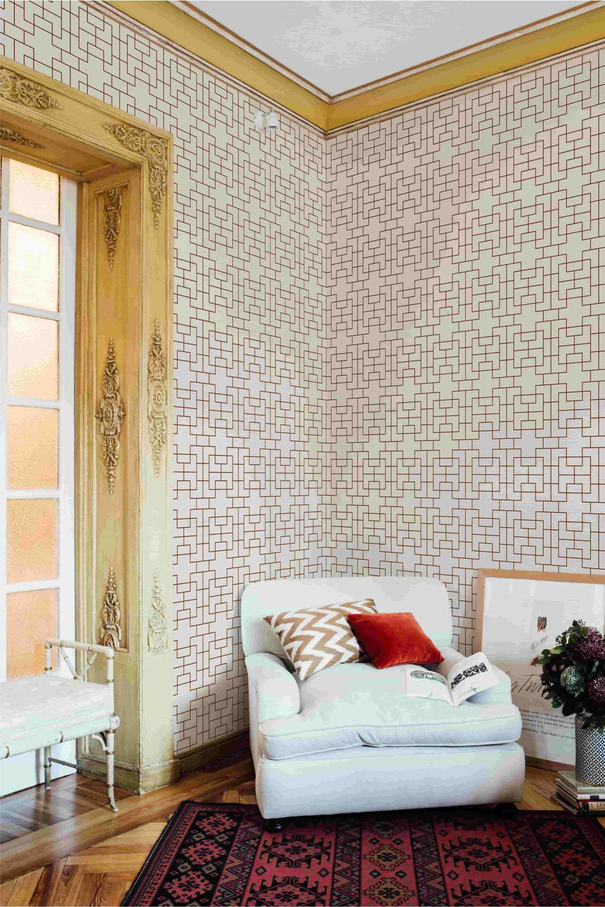 Обои Architector Tempo Marco 6300021 фото в интерьере