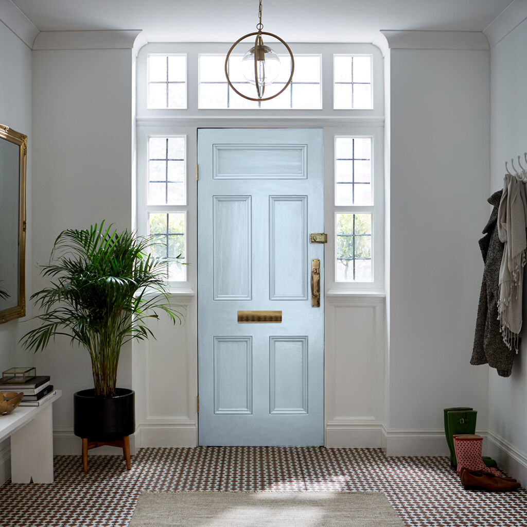 Краска Graham & Brown цвет Bluebird Gloss 1 л фото в интерьере Краска Graham & Brown цвет Bluebird Gloss 1 л фото в интерьере