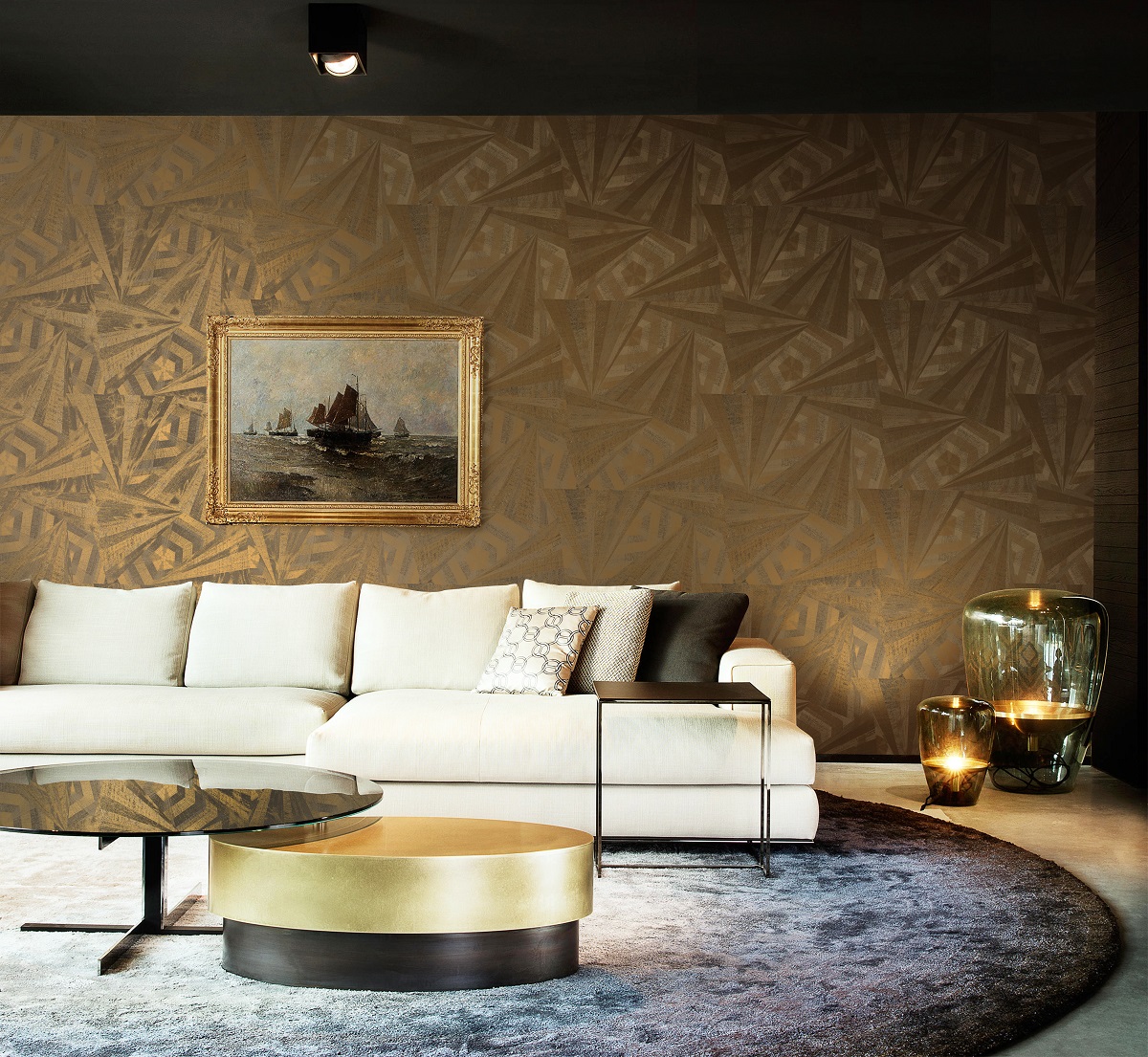 Обои Trendsetter Renzo RE4503 фото в интерьере