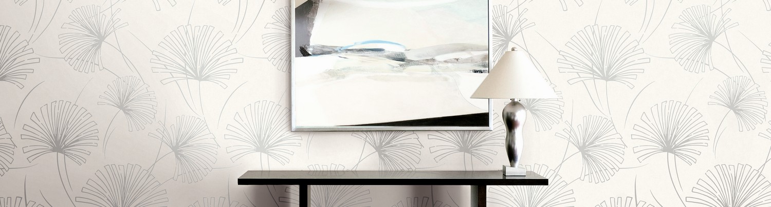 Обои Architector Black & white Lotus 1302400 фото в интерьере