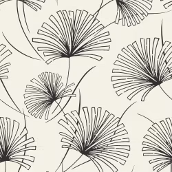 Обои Architector Black & white Lotus 1302410