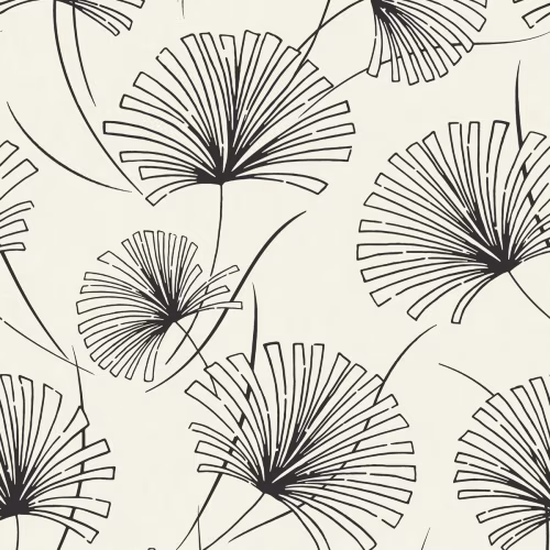 Обои Architector Black & white Lotus 1302410