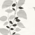 Обои Architector Black & white Leaves 1303200