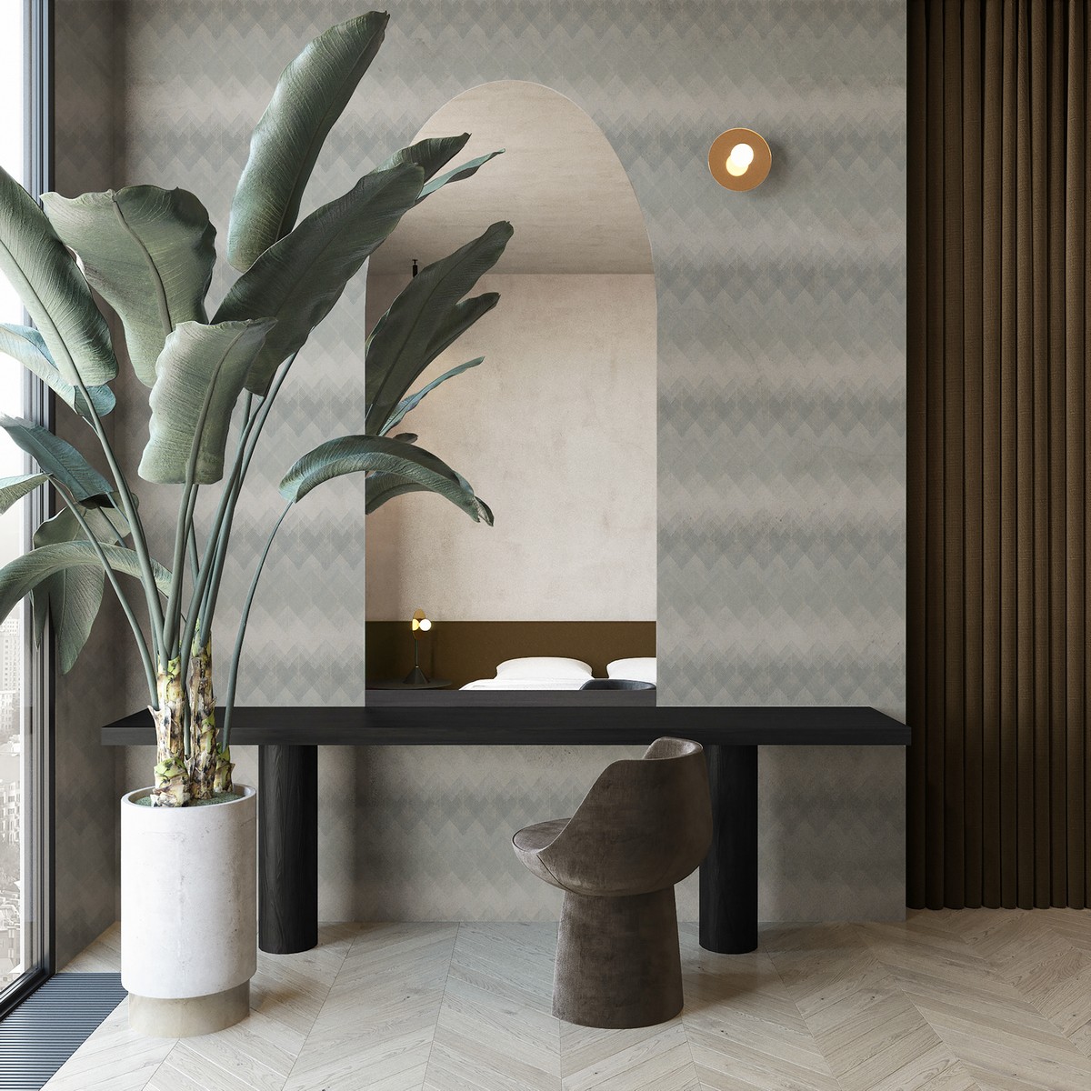 Обои Trendsetter Nouvel NO8000 фото в интерьере