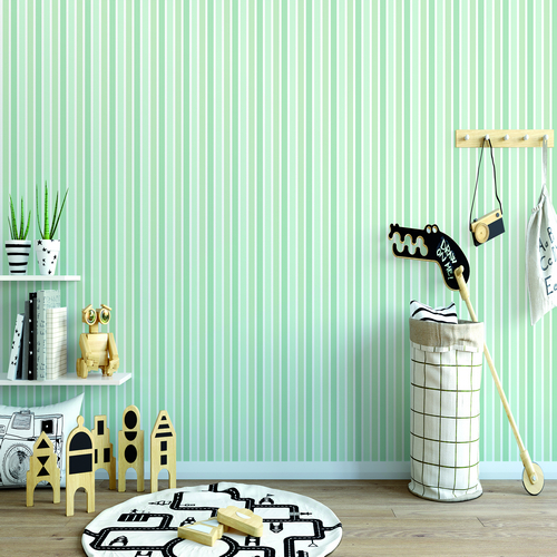 Обои Architector Little Genius Kingsly Stripe 72075 фото в интерьере