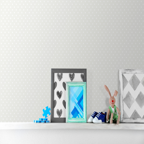 Обои Architector Little Genius Kingsly Polka do 72093 фото в интерьере