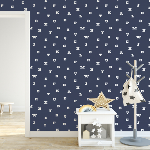 Обои Architector Little Genius Kingsly Alphabet 72106 фото в интерьере