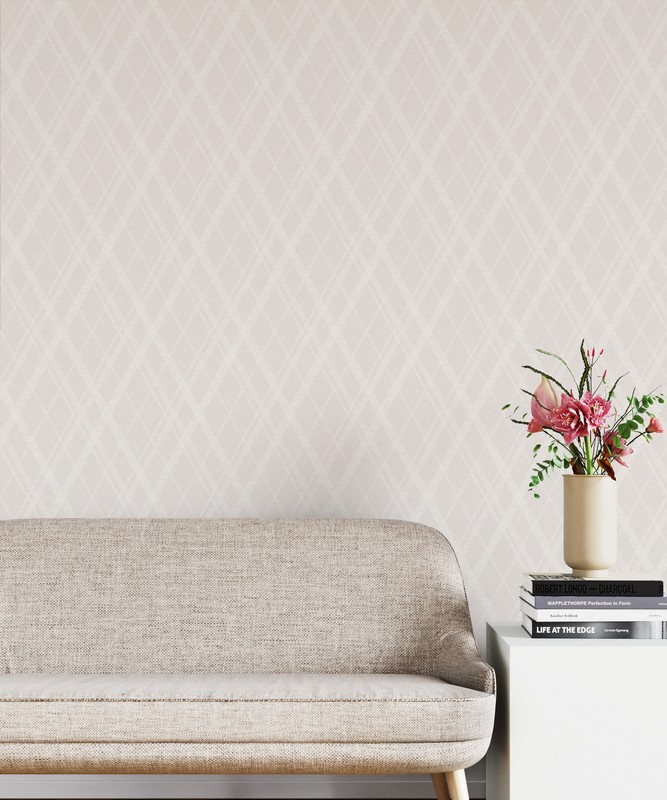 Обои Architector Sauvage Argyle KT10020 фото в интерьере