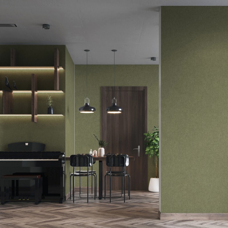 Обои Architector Sauvage Tweed KT10118 фото в интерьере