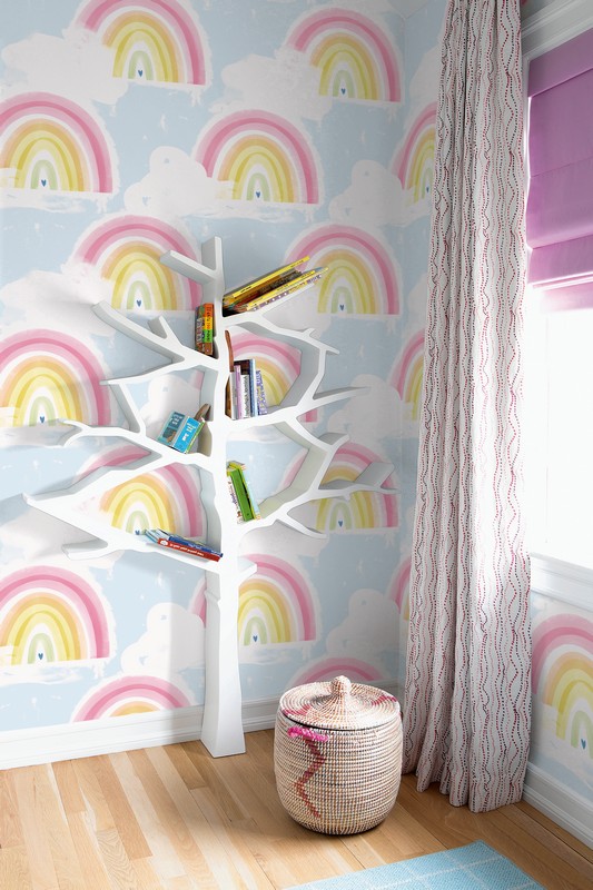 Обои Architector Little Genius Day Dreamers Rainbow DA60202 фото в интерьере