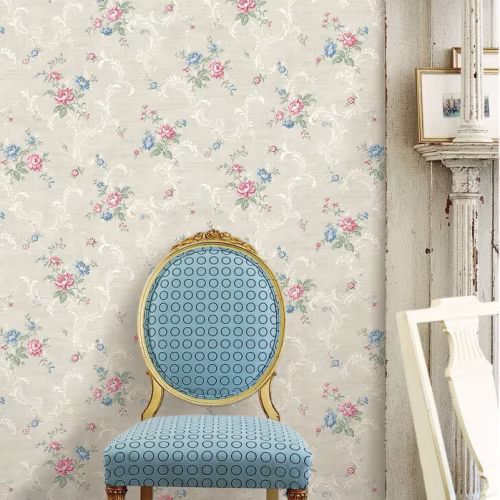 Обои KT Exclusive Vintage Home II Flower scrolls MV80101
