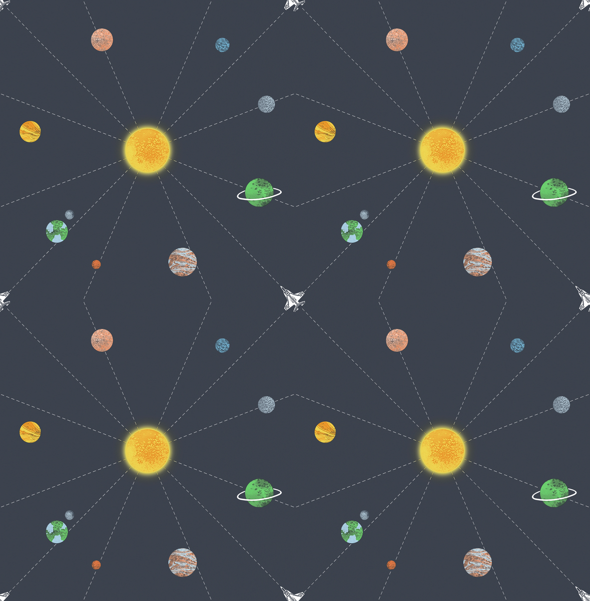 Обои Architector Little Genius Day Dreamers Solar system DA60600