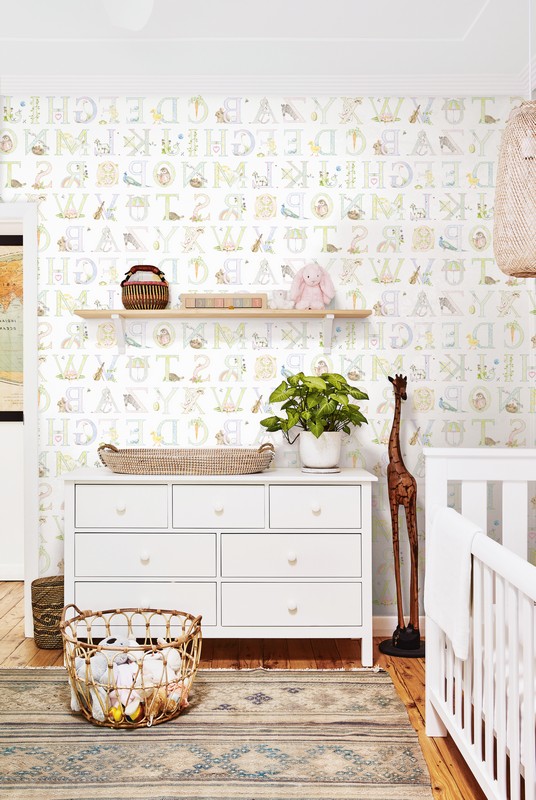 Обои Architector Little Genius Day Dreamers Alphabet DA62001 фото в интерьере
