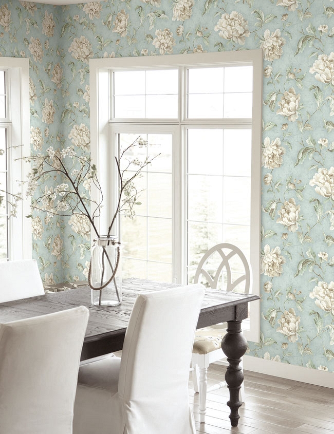 Обои KT Exclusive Vintage Home II Peonies MV81502 фото в интерьере